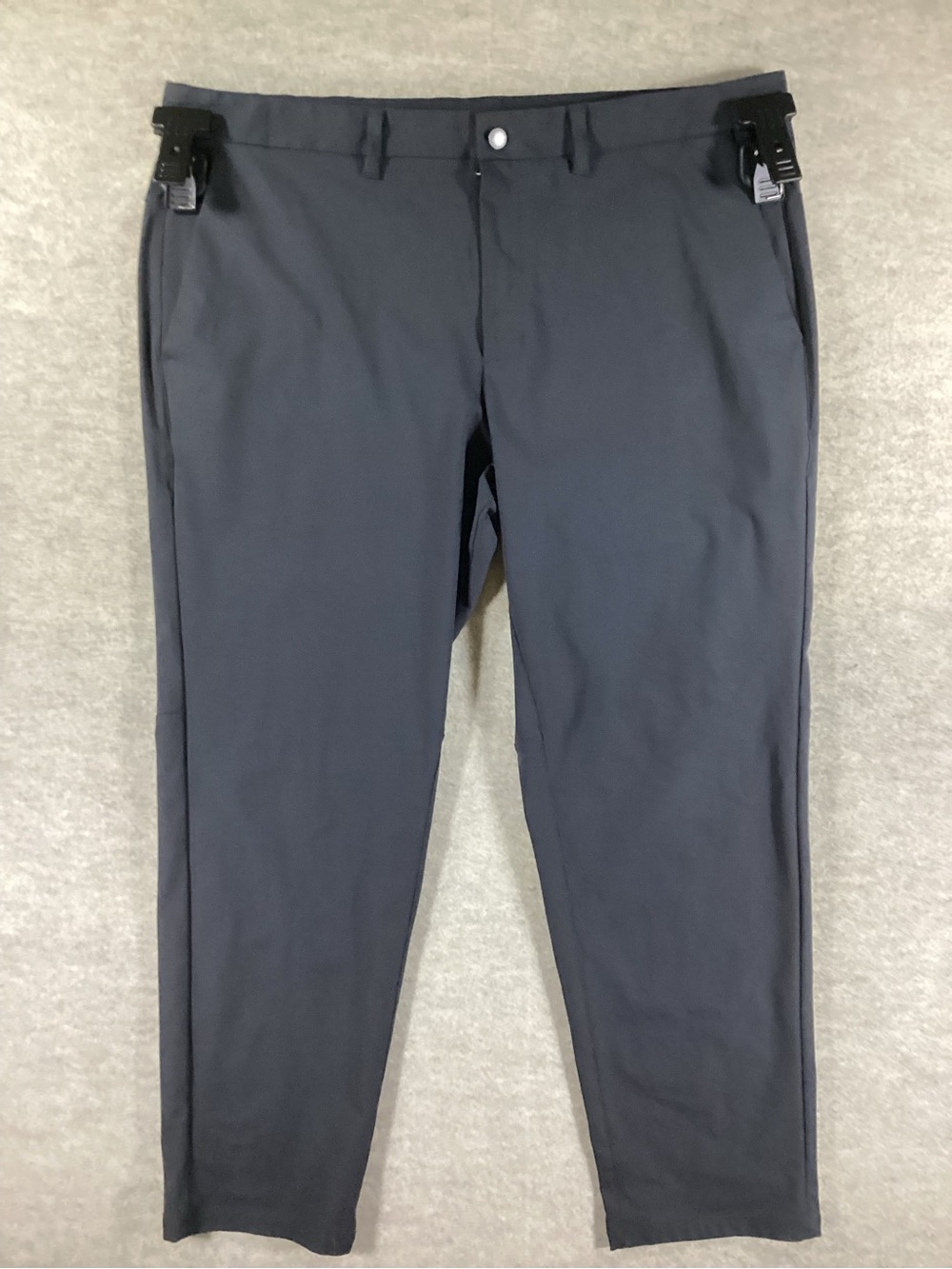 CRZ YOGA Men's Straight-Fit Pants in Charcoal